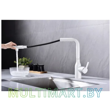 Смеситель Paulmark Viper Vi213105-431 (белый матовый) картинка 4